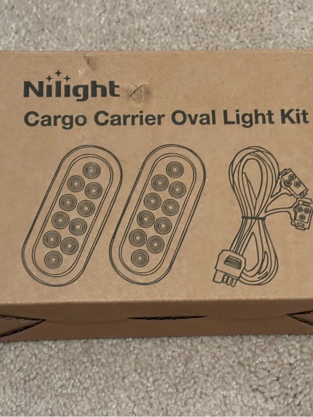 New Nilight Trailer Cargo Carrier Oval Light Kit